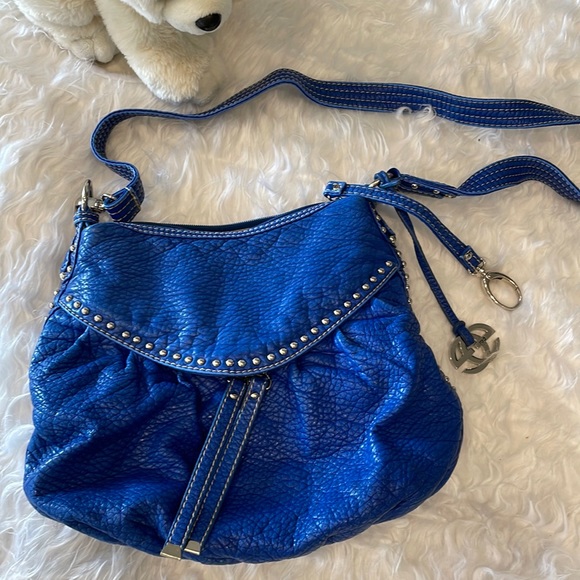 marcecko Handbags - Cobalt bright blue soft leather shoulder bag/ crossbody bag like new